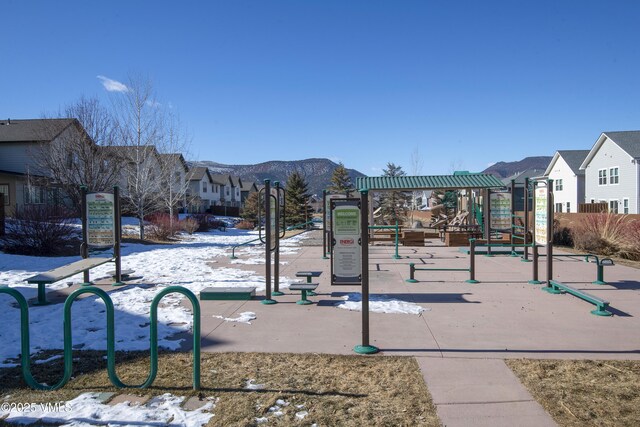 804 Chickadee Ln, Gypsum, CO 81637 - community play area with a mountain view and a residential view