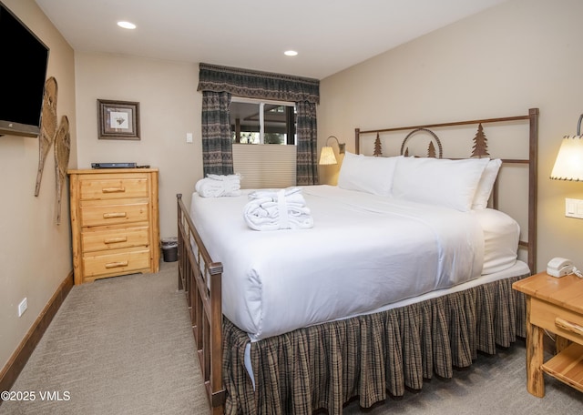 684 W Lionshead Cir Unit 215/216, Vail, CO 81657 - carpeted bedroom featuring baseboards and recessed lighting