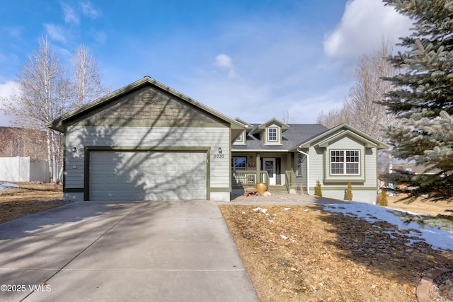 view of front of house featuring a garage