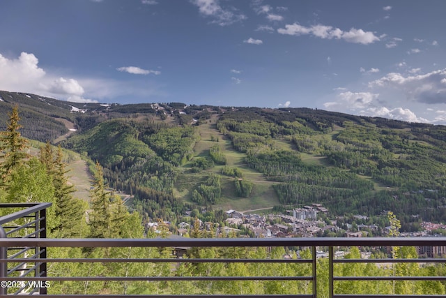 1326 Spraddle Creek Rd, Vail, CO 81657 - mountain view featuring a forest