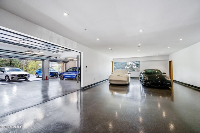 1326 Spraddle Creek Rd, Vail, CO 81657 - parking garage featuring baseboards and recessed lighting