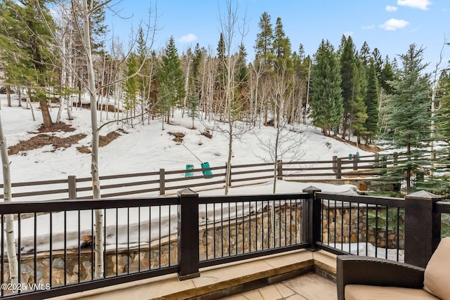 102 Village Walk, Beaver Creek, CO 81620 - view of snow covered deck