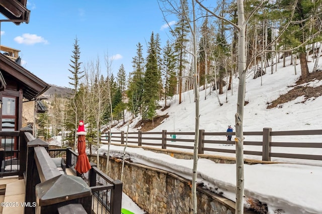 102 Village Walk, Beaver Creek, CO 81620 - snowy yard with fence