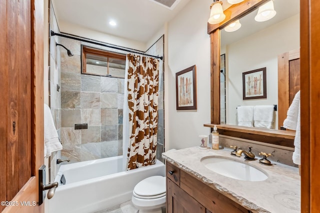 102 Village Walk, Beaver Creek, CO 81620 - full bathroom with toilet, shower / bathtub combination with curtain, and vanity