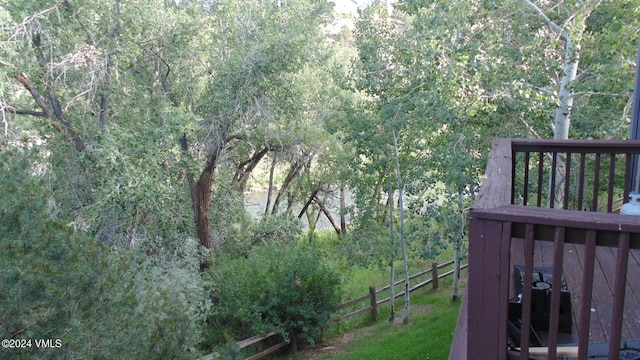 35 Chelsea Ct Unit 9, Eagle, CO 81631 - view of yard with fence and a view of trees