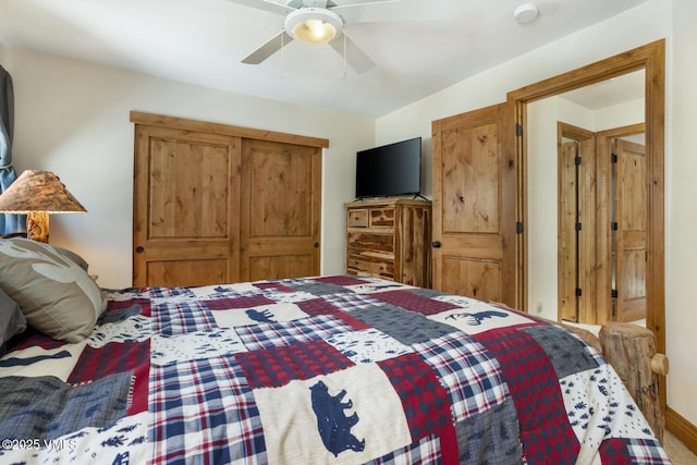 4192 Spruce Way Unit 209-A, Vail, CO 81657 - bedroom featuring ceiling fan