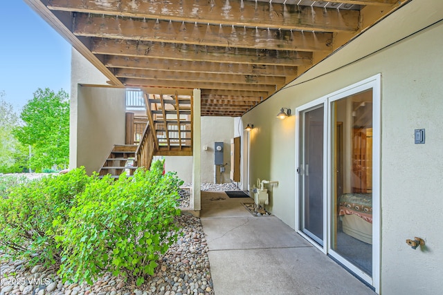 121 Hackamore Rd Unit B, Edwards, CO 81632 - view of patio / terrace featuring stairs