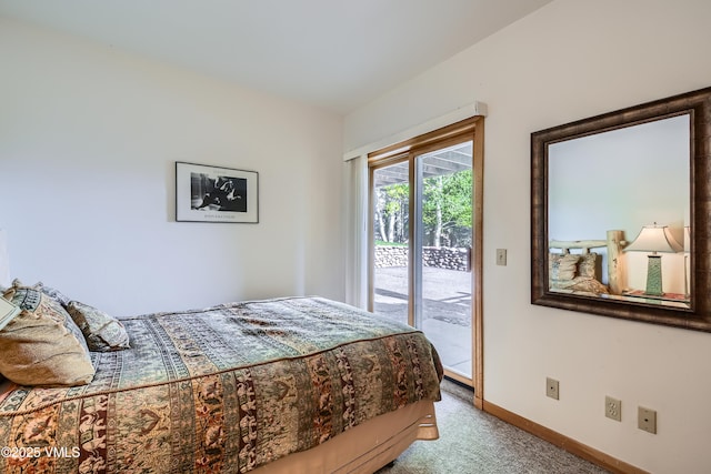 121 Hackamore Rd Unit B, Edwards, CO 81632 - carpeted bedroom with access to outside and baseboards