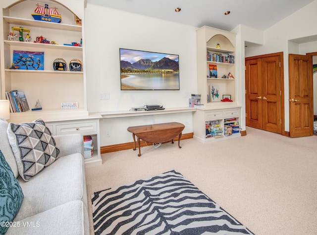 3827 Lupine Dr Unit B, Vail, CO 81657 - carpeted living area featuring baseboards