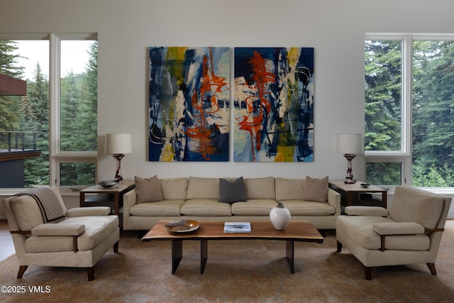 344 Beaver Dam Rd, Vail, CO 81657 - living room with carpet floors