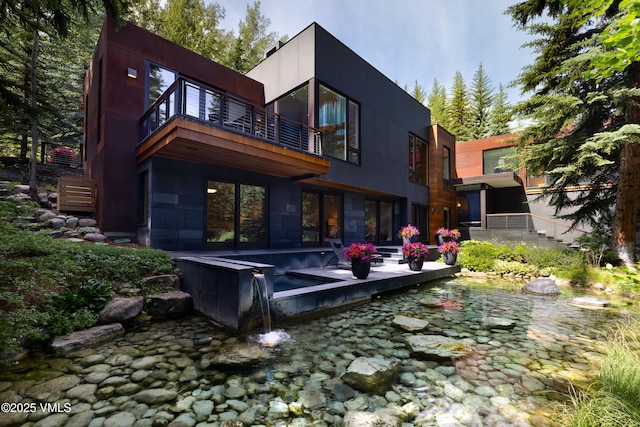 344 Beaver Dam Rd, Vail, CO 81657 - back of house featuring a balcony