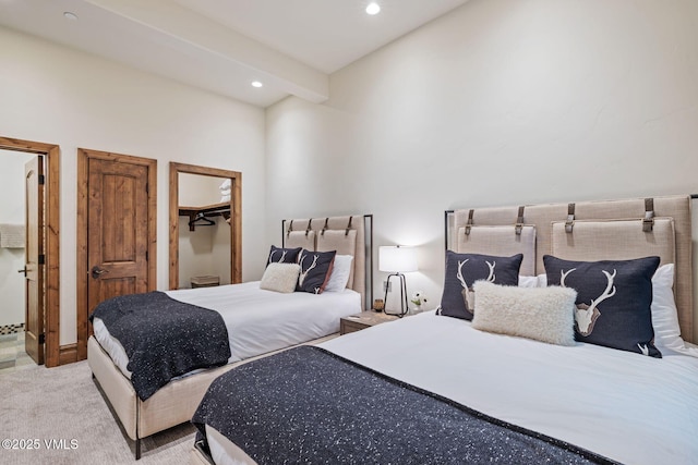 2417 Garmisch Dr Unit B, Vail, CO 81657 - carpeted bedroom with recessed lighting and a walk in closet