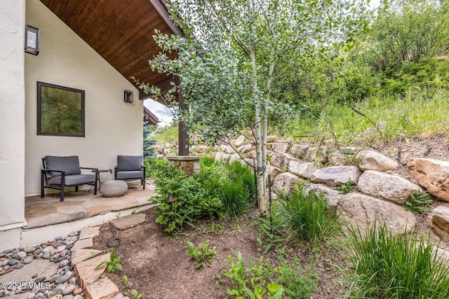 2417 Garmisch Dr Unit B, Vail, CO 81657 - view of yard featuring a patio area