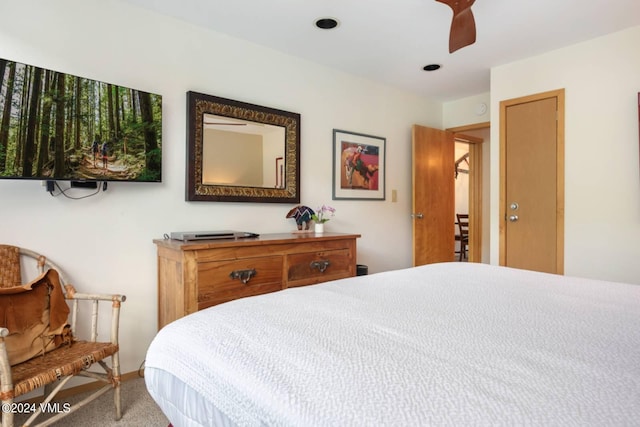 1100 N Frontage Rd Unit 1519, Vail, CO 81657 - carpeted bedroom with a ceiling fan