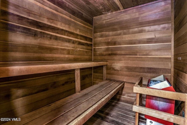 1100 N Frontage Rd Unit 1519, Vail, CO 81657 - relaxing sauna / steam room featuring wood walls and wood ceiling