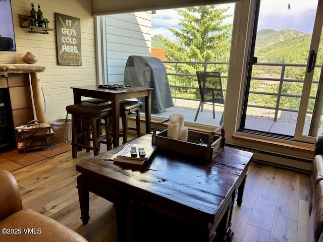 1100 N Frontage Rd Unit 1519, Vail, CO 81657 - wooden terrace with outdoor dining area