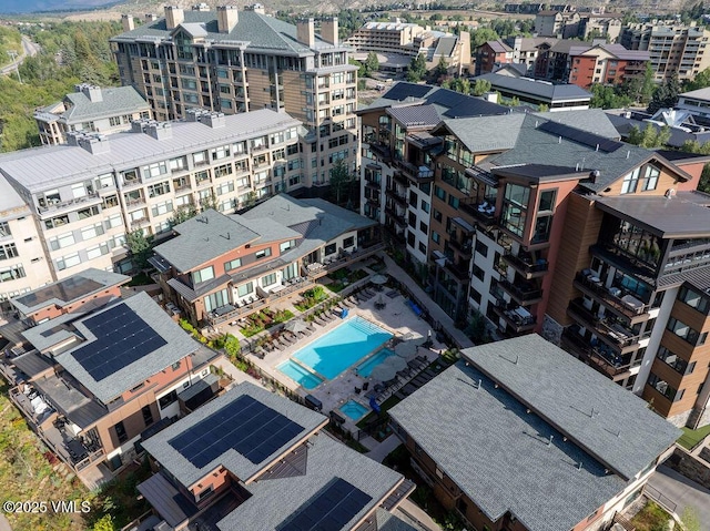 42 Riverfront Ln Unit Th-13, Avon, CO 81620 - drone / aerial view of a pool area
