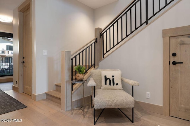 42 Riverfront Ln Unit Th-13, Avon, CO 81620 - stairs featuring wood finished floors and baseboards
