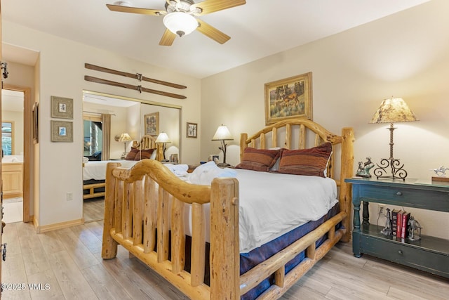 74 Cresta Rd Unit 106, Edwards, CO 81632 - bedroom featuring wood finished floors and ceiling fan