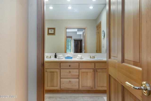 74 Cresta Rd Unit 106, Edwards, CO 81632 - full bathroom with double vanity and recessed lighting