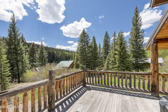 320 Mill, Eagle, CO 81631 - deck featuring a wooded view