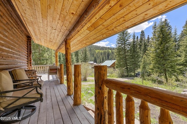 320 Mill, Eagle, CO 81631 - deck with a wooded view