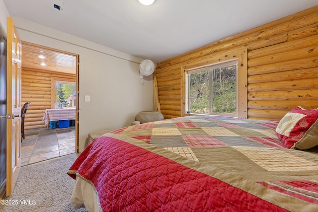 320 Mill, Eagle, CO 81631 - bedroom featuring log walls