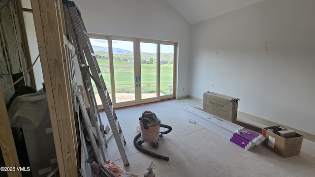 213 Harvester Ct, Eagle, CO 81631 - empty room featuring high vaulted ceiling