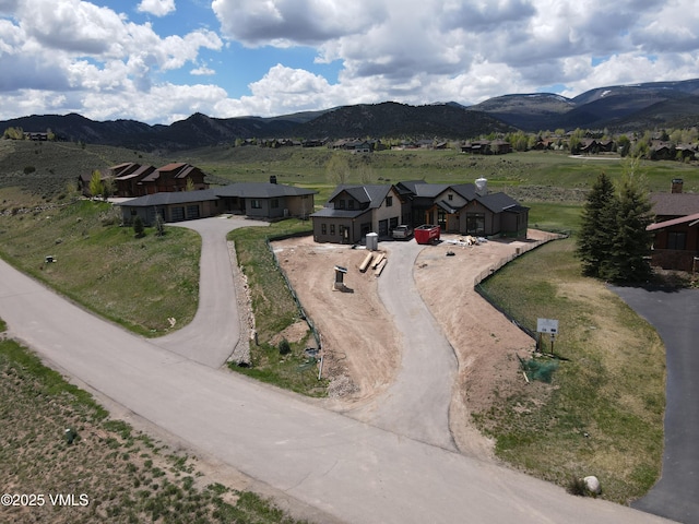 213 Harvester Ct, Eagle, CO 81631 - aerial view of property and surrounding area featuring mountains