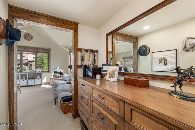 922 June Creek Rd, Edwards, CO 81632 - sitting room with light carpet and vaulted ceiling
