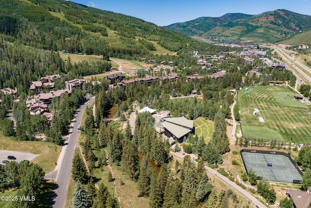 600 Vail Valley Dr Unit 310, Vail, CO 81657 - aerial overview of property's location featuring mountains