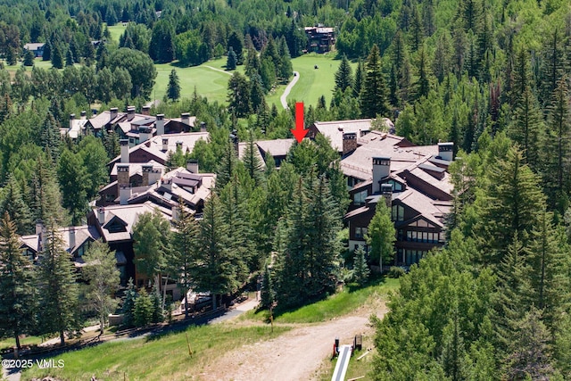 600 Vail Valley Dr Unit 310, Vail, CO 81657 - aerial view of property and surrounding area with a forest