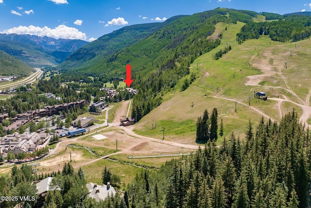 600 Vail Valley Dr Unit 310, Vail, CO 81657 - aerial view of property's location with a mountain backdrop
