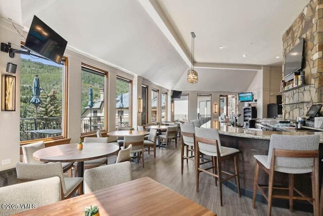 120 Offerson Unit 3430, Beaver Creek, CO 81620 - dining space with wood finished floors