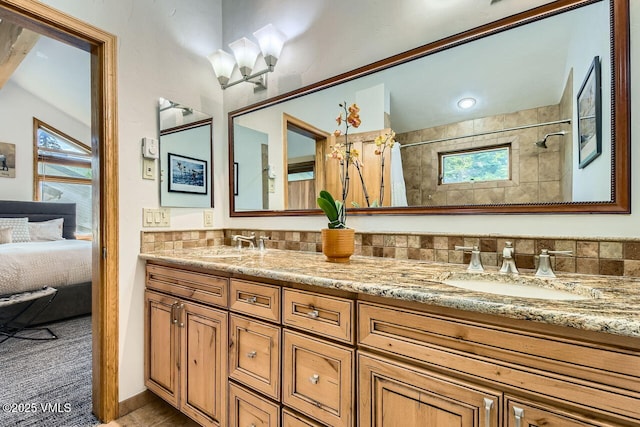 3050 Wildridge Rd Unit 3, Avon, CO 81620 - ensuite bathroom with double vanity and tiled shower