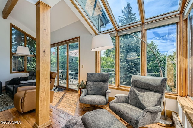 3050 Wildridge Rd Unit 3, Avon, CO 81620 - sunroom / solarium featuring wood-type flooring and healthy amount of natural light