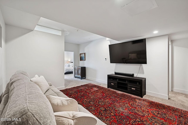 2296 E Haystacker Dr, Eagle, CO 81631 - carpeted living area with baseboards and recessed lighting