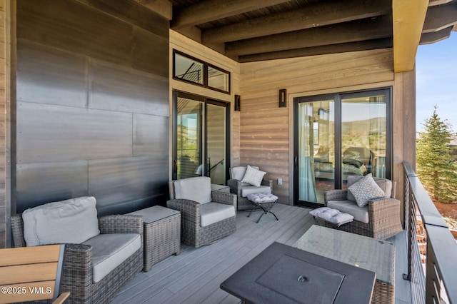 2296 E Haystacker Dr, Eagle, CO 81631 - view of wooden deck