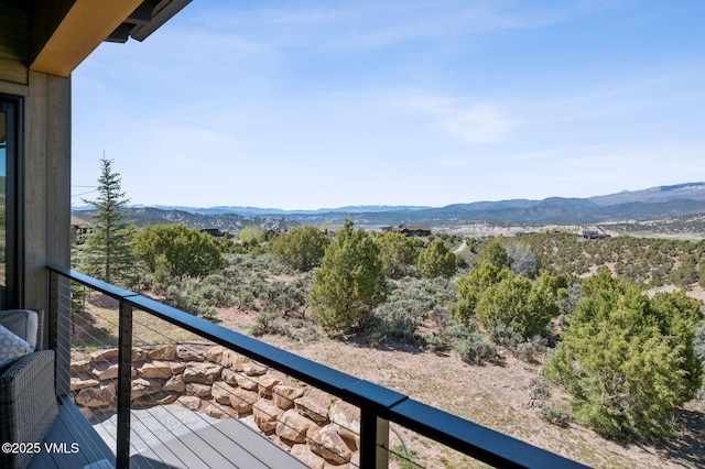 2296 E Haystacker Dr, Eagle, CO 81631 - balcony featuring a mountain view