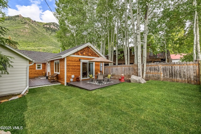 473 Pine St, Minturn, CO 81645 - back of house featuring a deck with mountain view