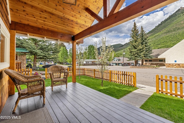 473 Pine St, Minturn, CO 81645 - deck featuring a mountain view