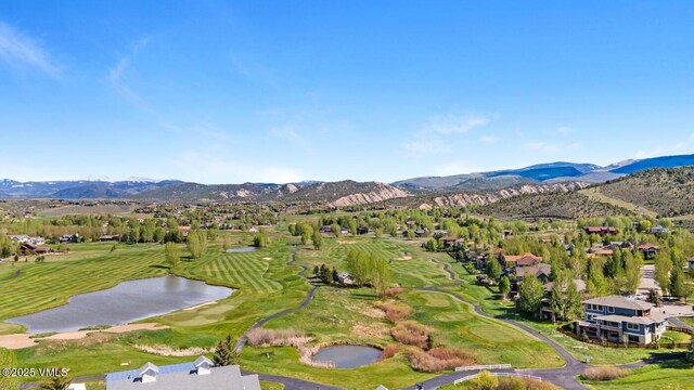 207 Aidan Rd, Eagle, CO 81631 - aerial view of residential area with a water and mountain view and a golf course