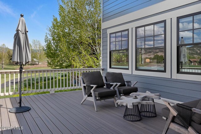 207 Aidan Rd, Eagle, CO 81631 - view of wooden terrace