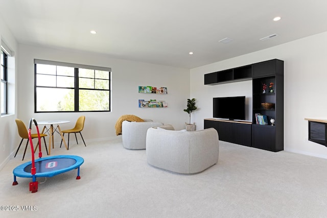 207 Aidan Rd, Eagle, CO 81631 - living room with carpet floors, plenty of natural light, recessed lighting, and baseboards