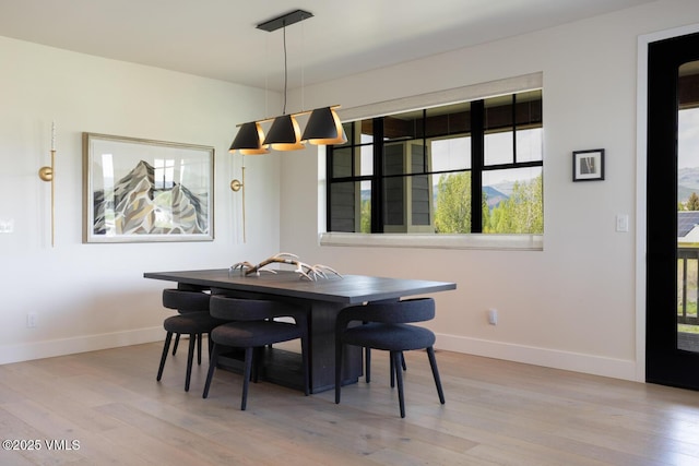 207 Aidan Rd, Eagle, CO 81631 - dining room featuring light wood-style flooring and baseboards