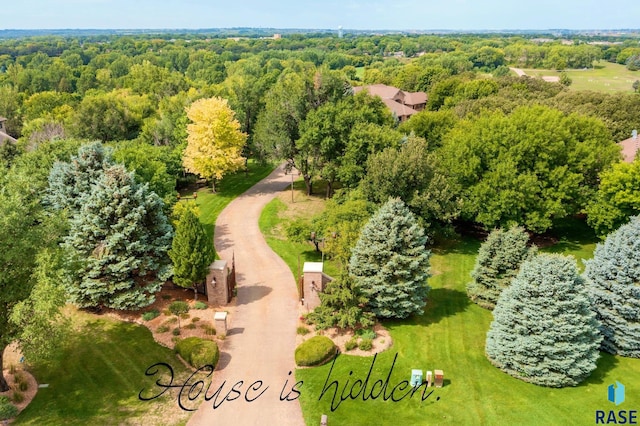 birds eye view of property