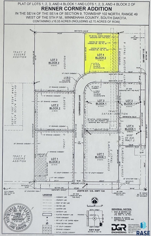 Lindbergh Ln, Renner SD, 57055 land for sale