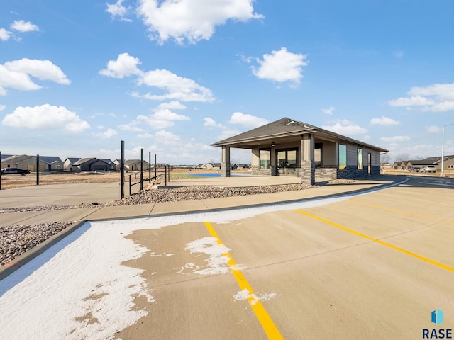 view of community featuring a gazebo