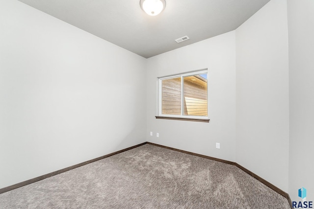 view of carpeted empty room