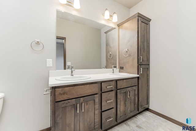 bathroom featuring vanity